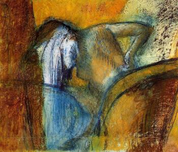 Edgar Degas : Woman Seen from Behind, Drying Hair